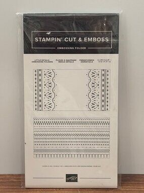 SNGL STAMPIN' UP! 153127 LITTLE DETAILS EMBOSSING FOLDERS STAMPIN CUT
